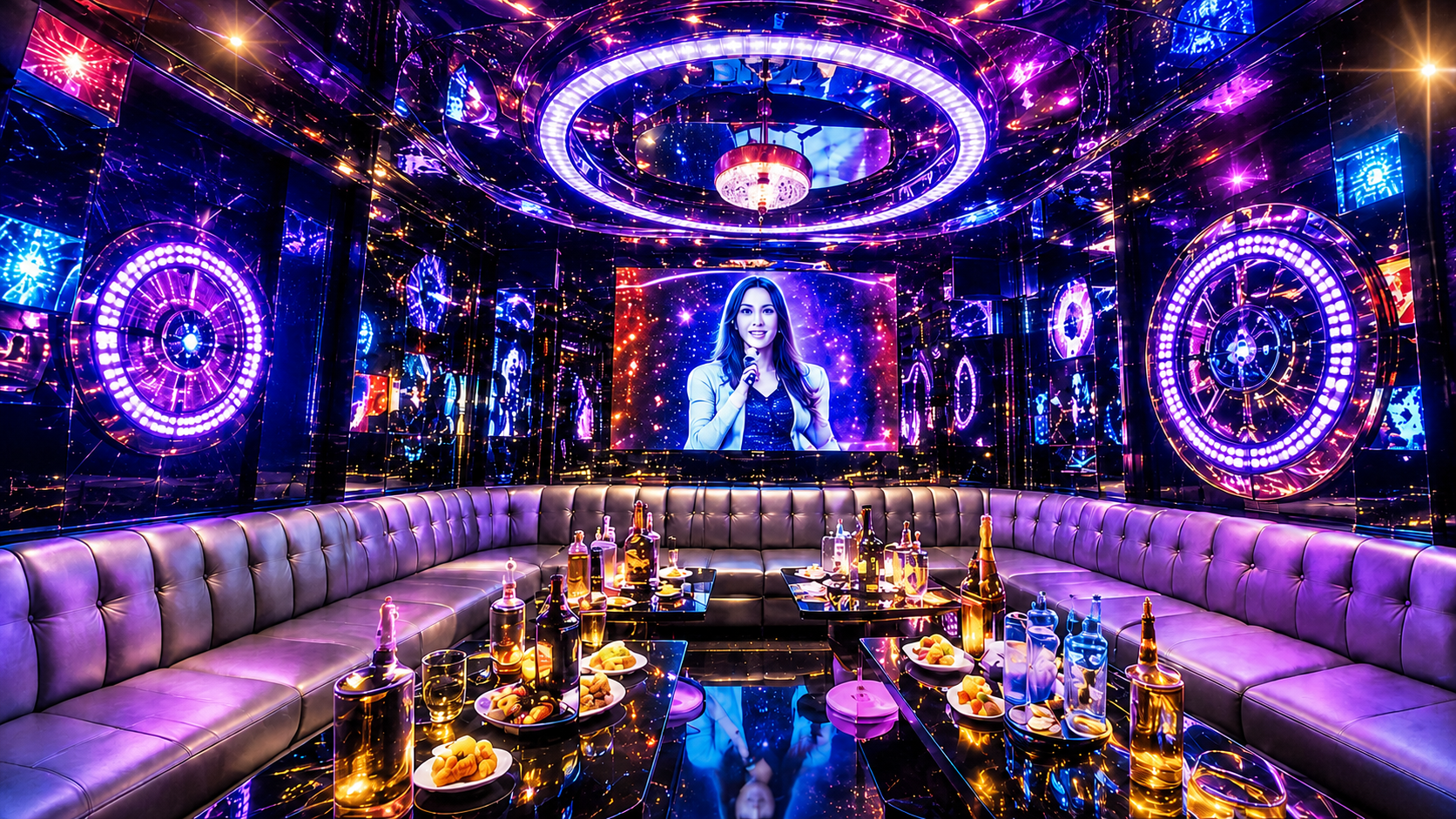 Không gian phòng Karaoke sang trọng